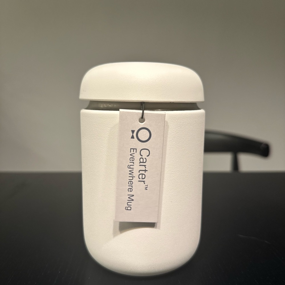 Fellow 12 oz Carter Everywhere Insulated Mug Matte White Ceramic Coating